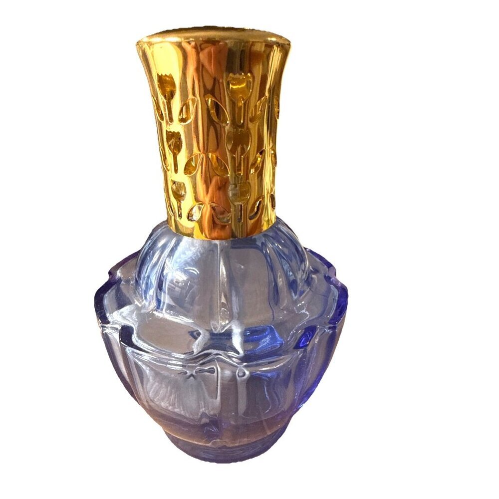 Vintage Reflection Blue Fragrance Oil Lampe Berger Paris Diffuser Glass - Picture 4 of 10